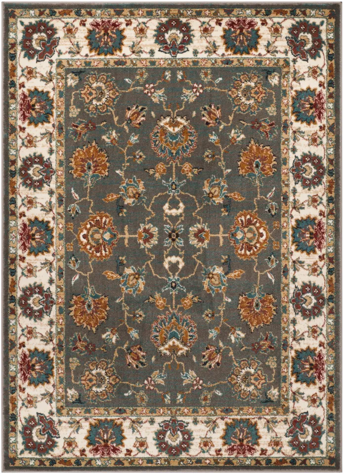 Arlo Home Woven Area Rug, SMT292G, Grey/Ivory,  5' 1" X 7' 6"