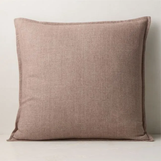 Callas Smoked Lavender Linen Throw Pillow Cover 23"x23"