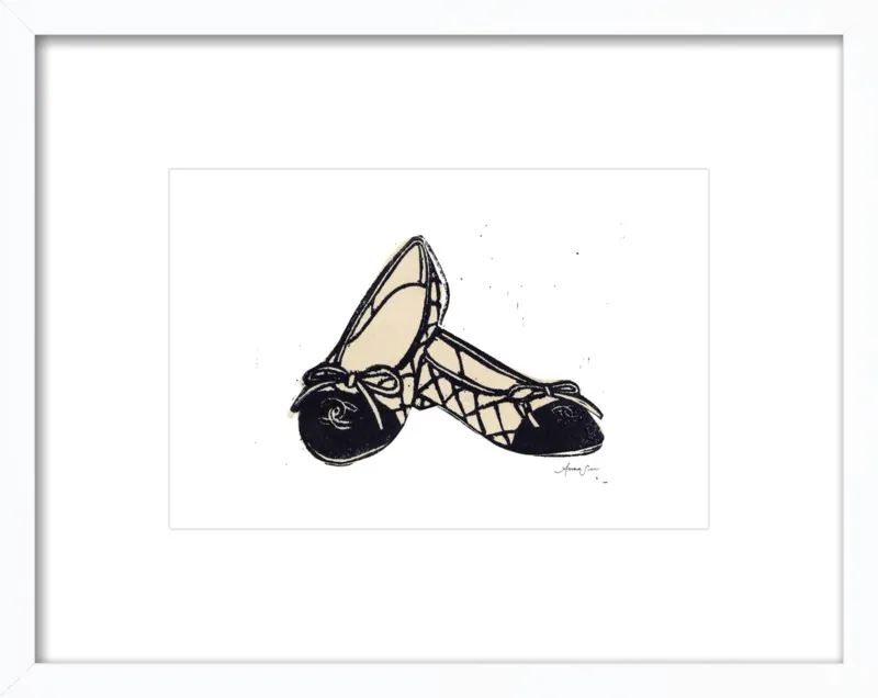 Chanel Ballet Flats by Anna See for Artfully Walls