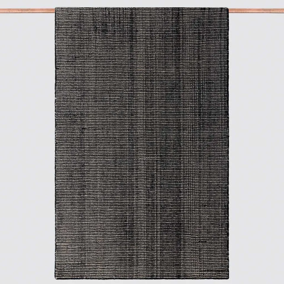 The Citizenry Artha Handwoven Striped Accent Rug | 2' x 3' | Black
