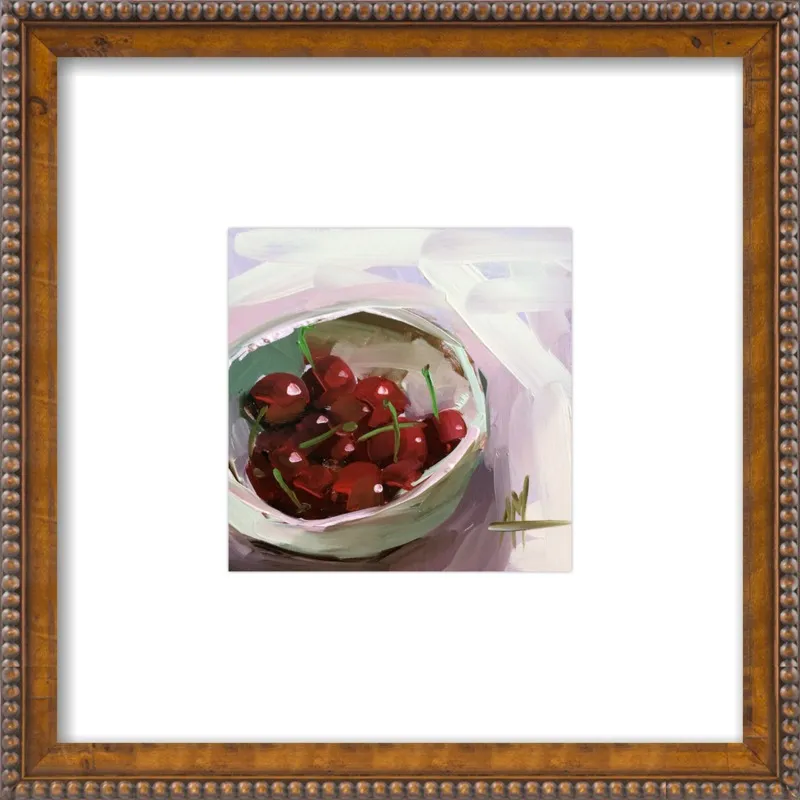 bowl of cherries no. 7 by Angela Moulton for Artfully Walls