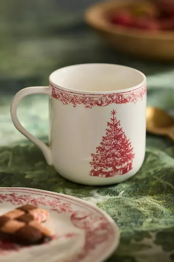 Red Tannenbaum Stoneware Mug