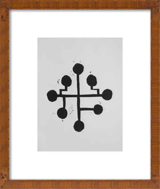 Geometric Midcentury Atomic Print by Stacy Rajab for Artfully Walls