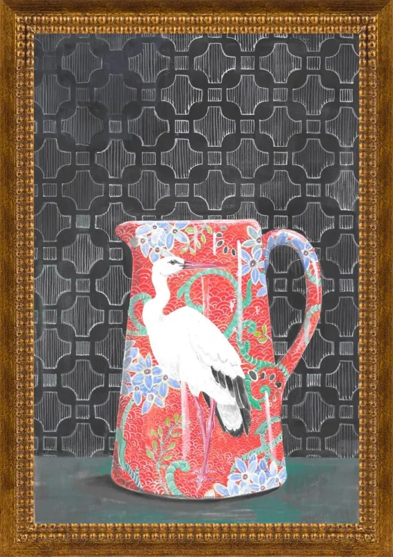 Red Vase by Miri Eshet for Artfully Walls