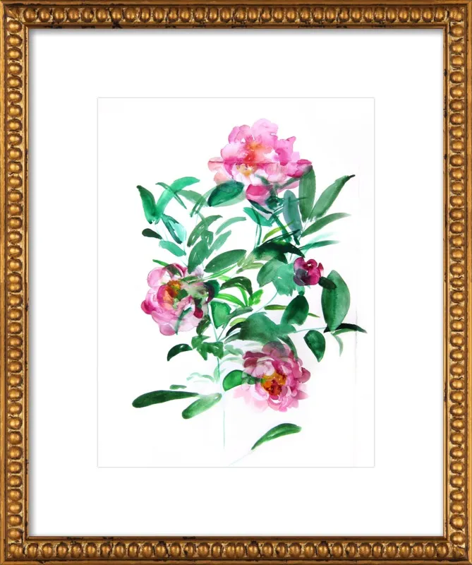 Peonies by Christine Lindstrom for Artfully Walls