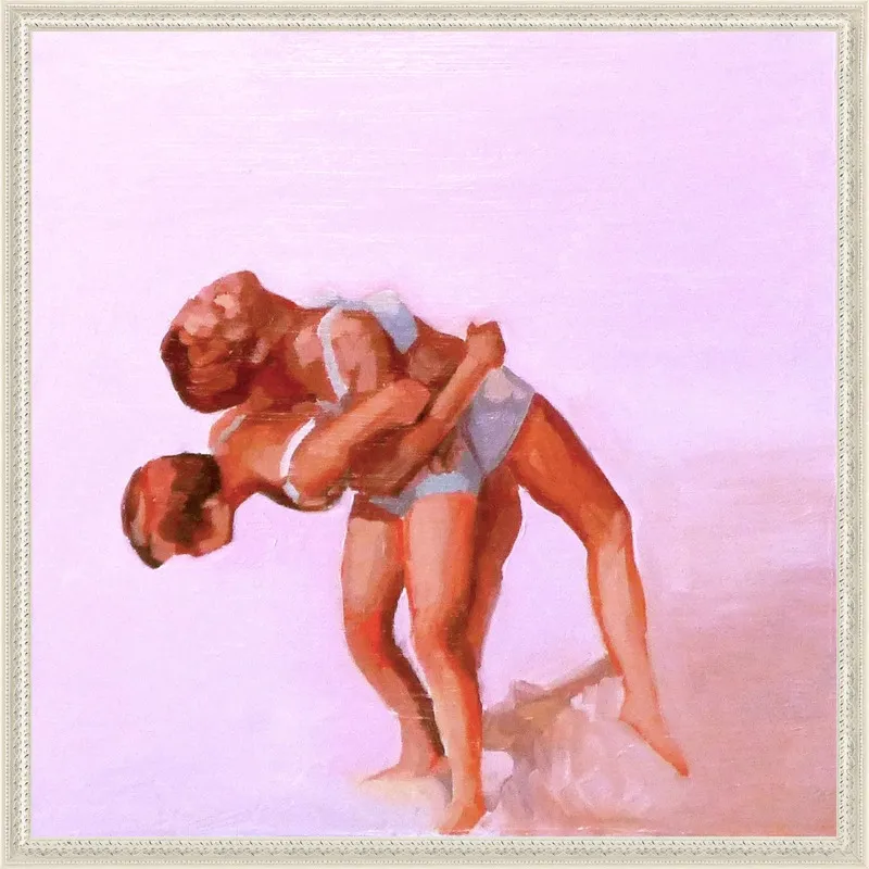wrestling by Mary Sinner for Artfully Walls