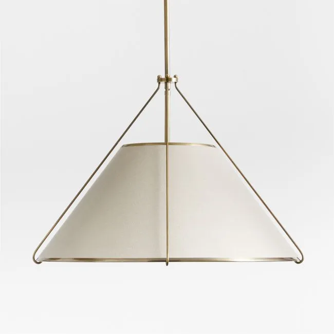 Remi Natural Conical Pendant Light 24.7"