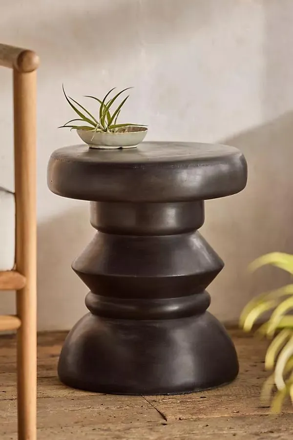 Curved Base Concrete Stool