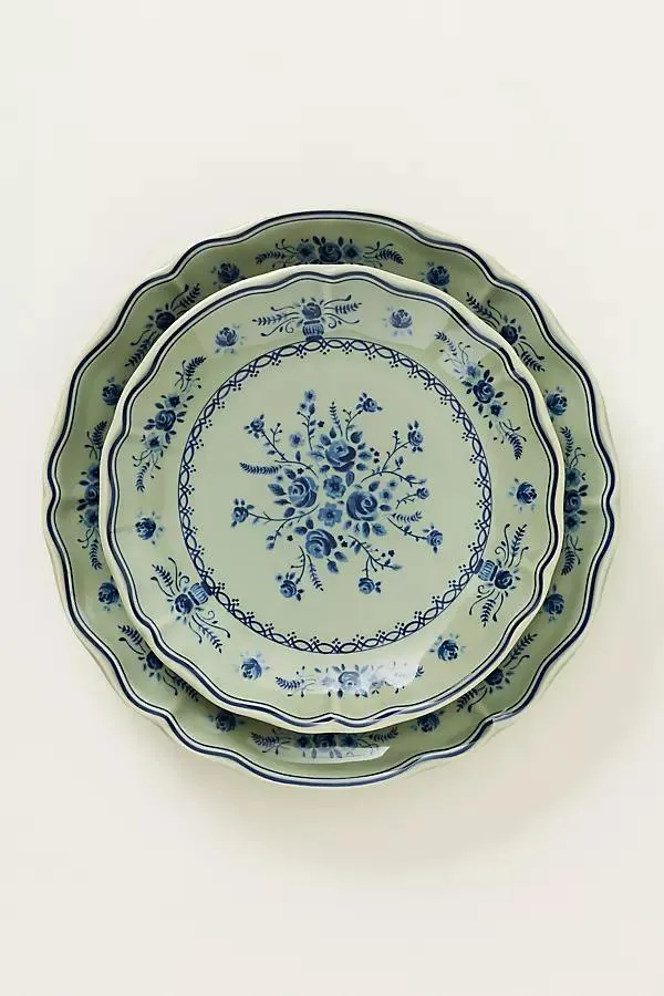 Vila Stoneware Dessert Plate, Set of 4