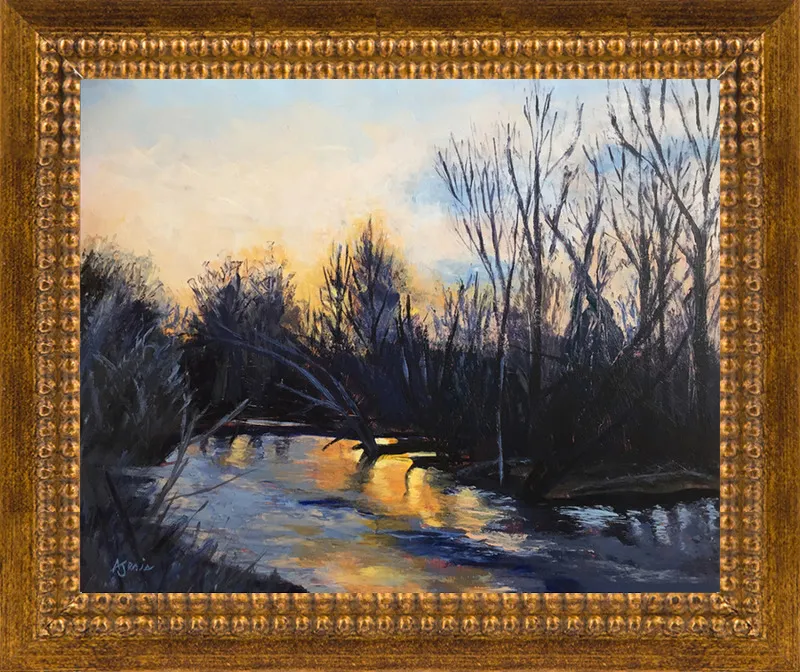 Sunset on the River by Andrea Jeris for Artfully Walls