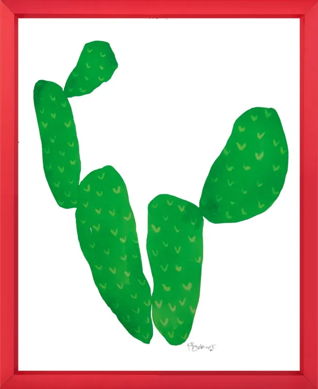 Green Cacti by Kate Roebuck for Artfully Walls