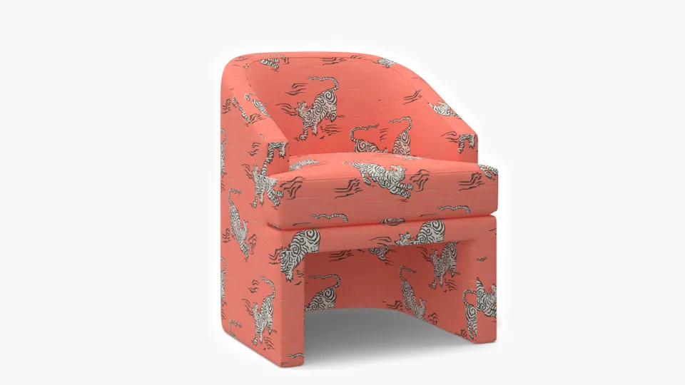 Arco Dining Chair, Coral Tigresse