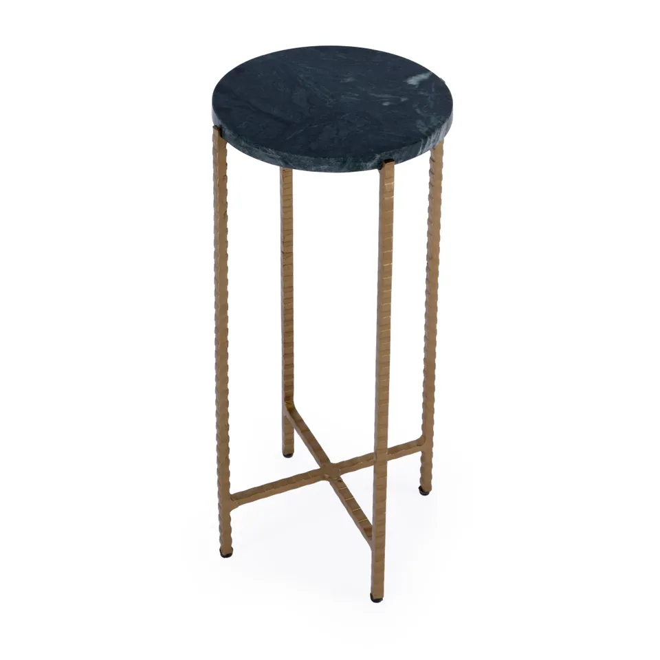 Nigella Green Marble Side Table
