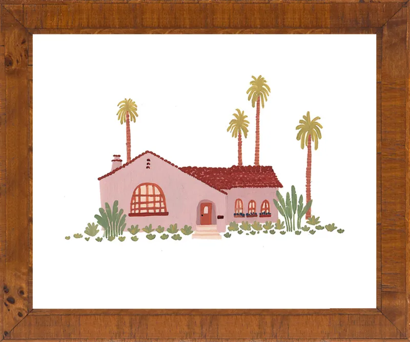 Pink Bungalow by Taylor Ann for Artfully Walls