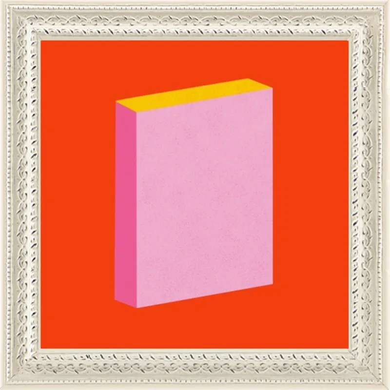 Color Books 3, Scarlet, Pink & Gold by Jessica Poundstone for Artfully Walls