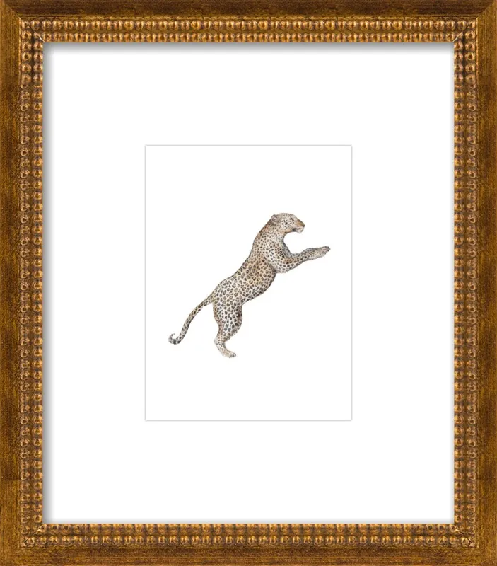 Leaping Leopard Watercolor by Lauren Rogoff for Artfully Walls