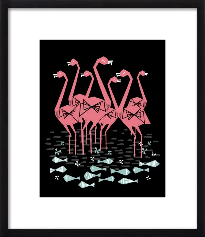 Flamingos by Andrea Lauren for Artfully Walls