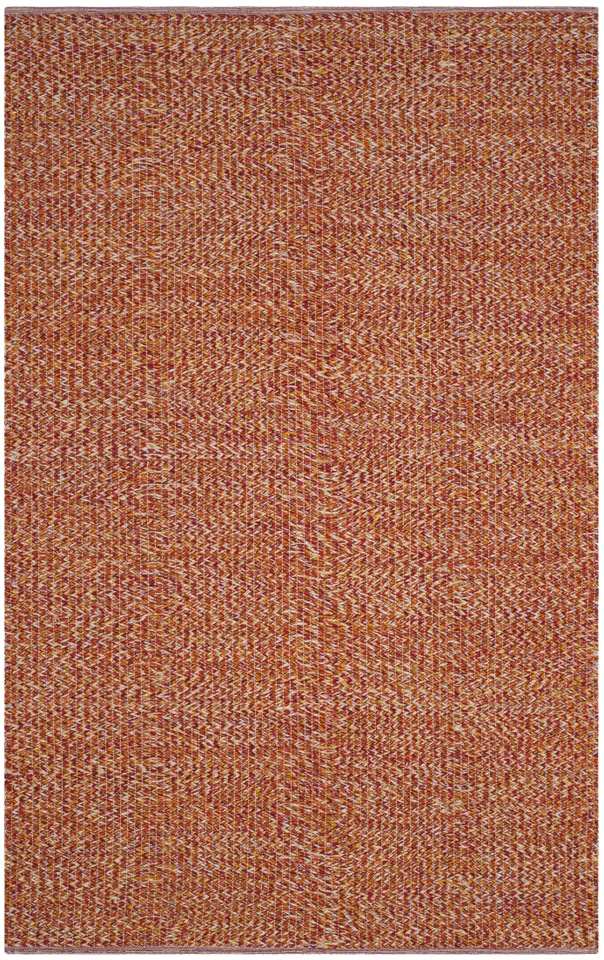 Arlo Home Hand Woven Area Rug, MTK602D, Orange/Multi,  5' X 8'