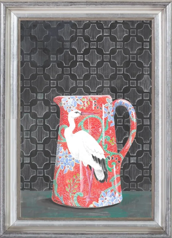 Red Vase by Miri Eshet for Artfully Walls