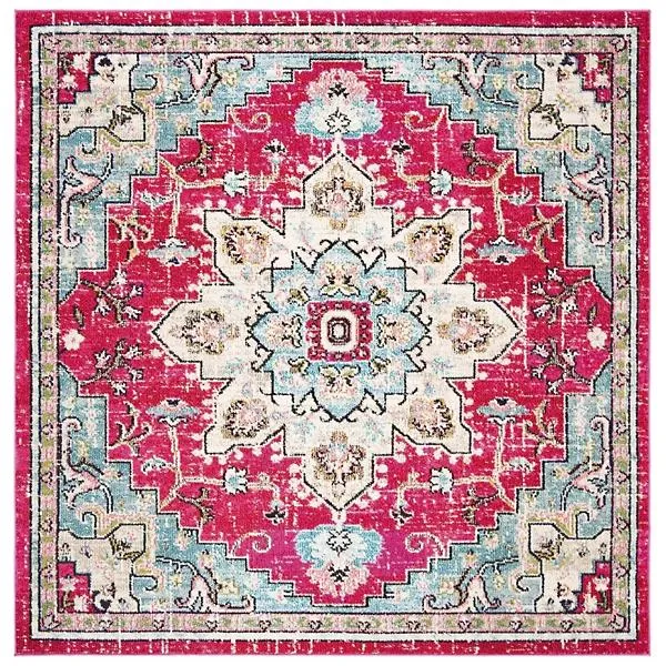 Madison Bay Distressed Medallion Bold Area Rug