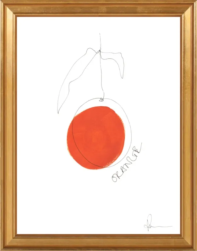 Orange by Polly Mann for Artfully Walls