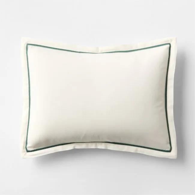 Pique Point Pampas Ivory 100% Organic Cotton Kids Pillow Sham by Venus Williams