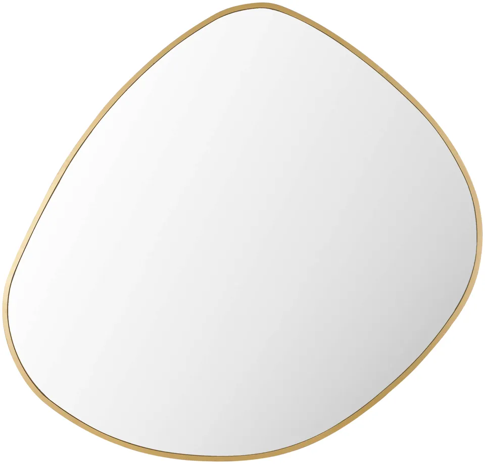 Pebble Gold 37"H x 36"W x 1"D Accent Mirror