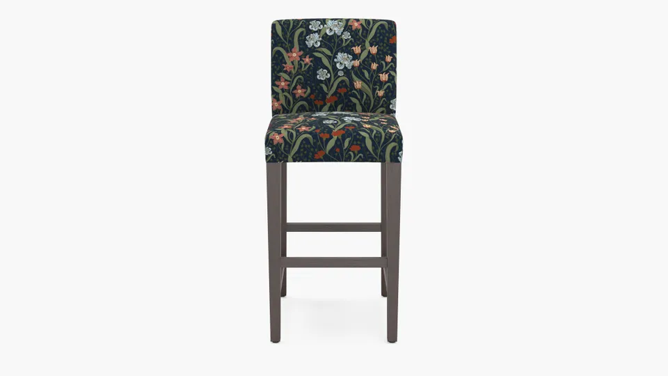 Signature Dining Bar Stool, Nightshade Bloomsbury, Espresso Square Tapered Leg