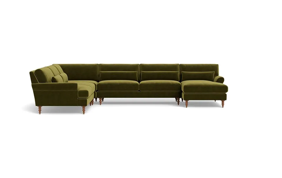 Maxwell 4-Piece Corner Sectional Sofa with Right Chaise by Apartment Therapy