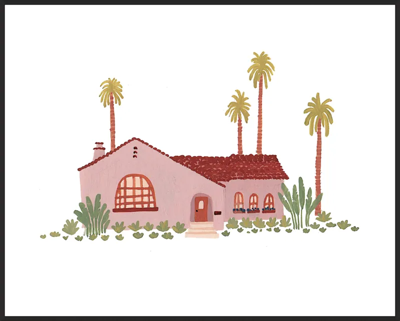Pink Bungalow by Taylor Ann for Artfully Walls