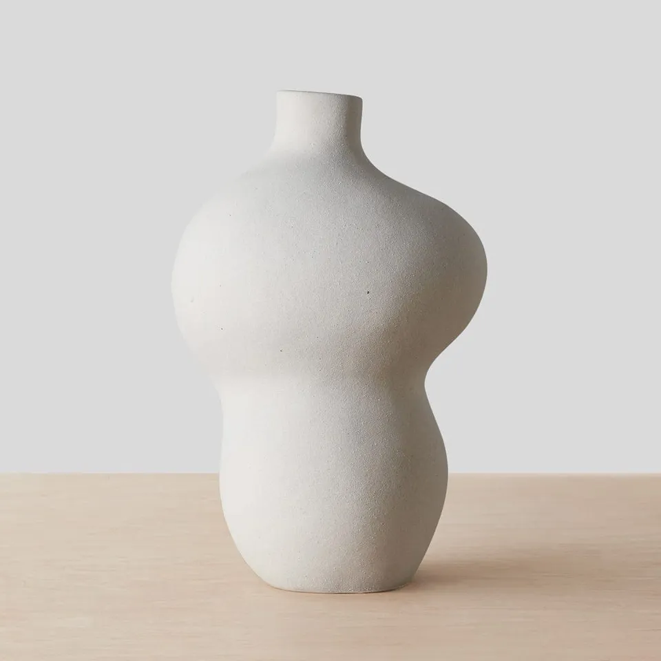 The Citizenry Terranova Vase | Double Curve | Ivory