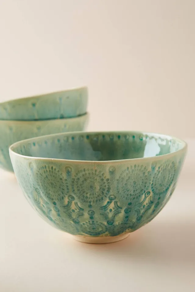 Old Havana Portuguese Stoneware Cereal Bowls, Set of 4