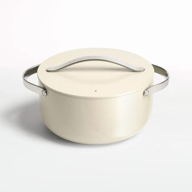 Caraway ® 6.5-Qt. Cream Ceramic Nonstick Dutch Oven