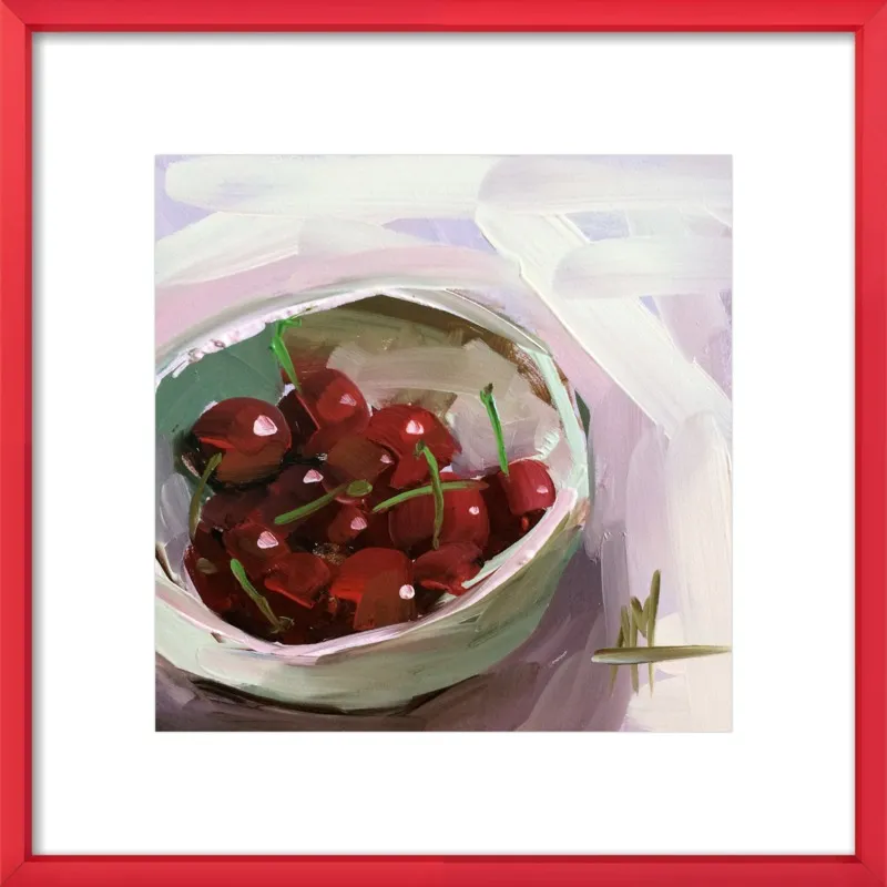 bowl of cherries no. 7 by Angela Moulton for Artfully Walls