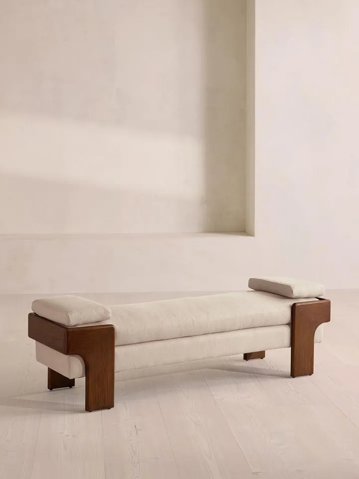 Marcia Bench, Linen, Bisque, US