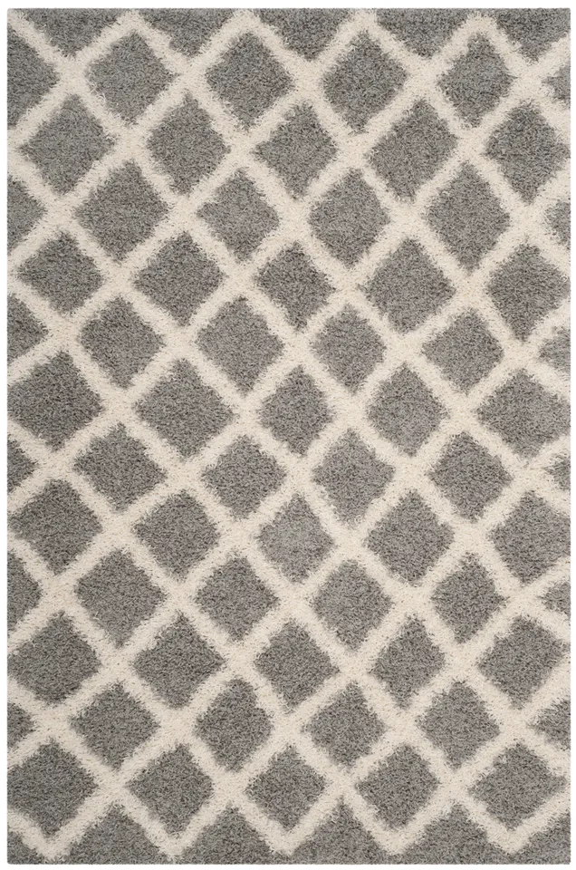 Arlo Home Woven Area Rug, SGD258G, Grey/Ivory,  5' 1" X 7' 6"