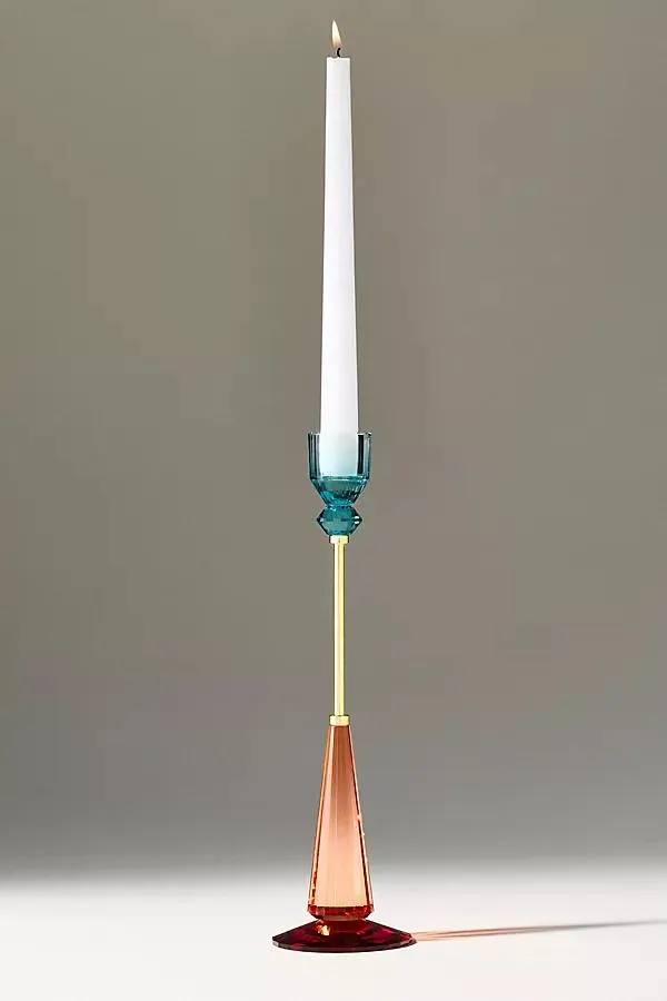 Lara Cut Glass Candle Holder