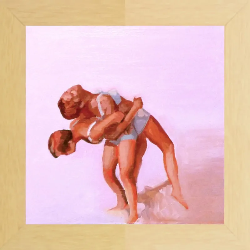 wrestling by Mary Sinner for Artfully Walls