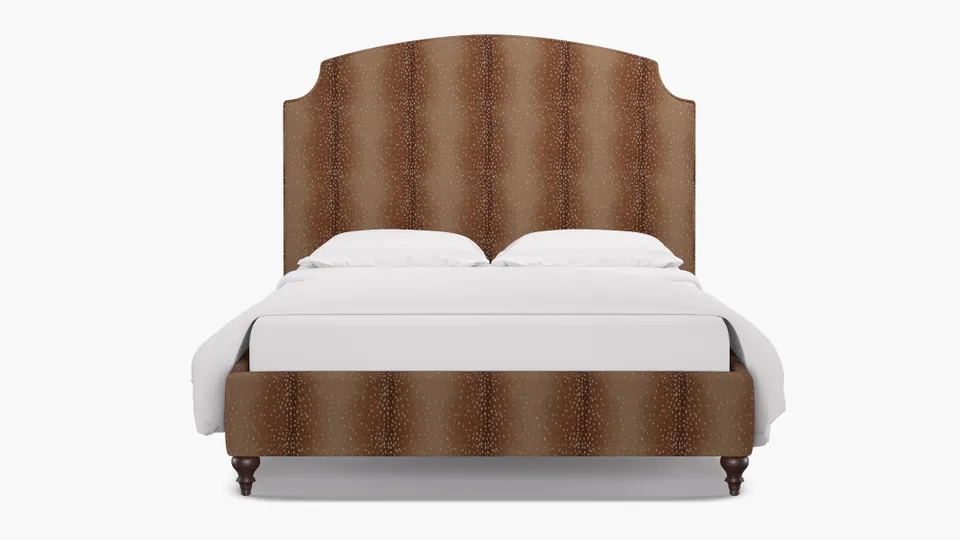 Cove Bed, Antelope, Espresso Traditional Turned Leg, Twin