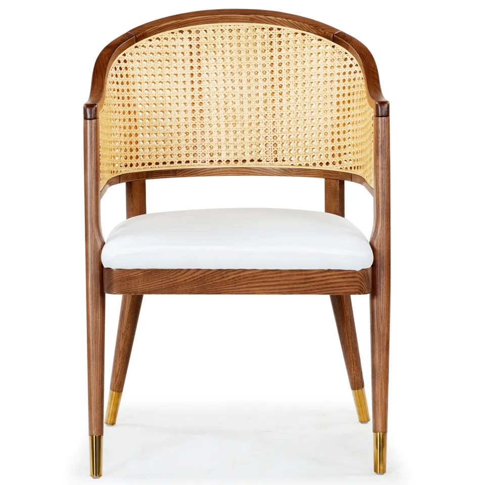 Rogue Rattan Dining Chair - Walnut / Natural