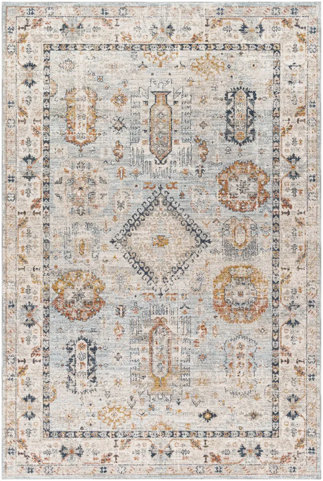 Beckham Beige Indoor 9' x 12'2" Machine Woven Rug