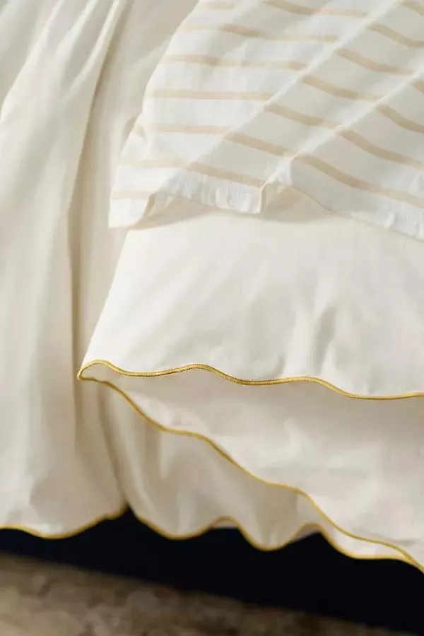 100% Cotton Marrow Scalloped Edge Duvet