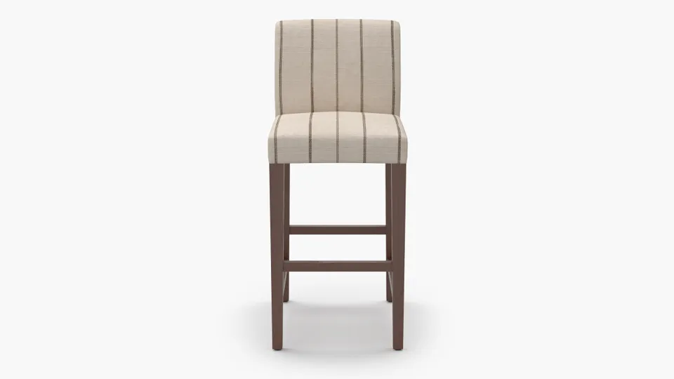 Signature Dining Bar Stool, Cocoa Felix, Walnut Square Tapered Leg