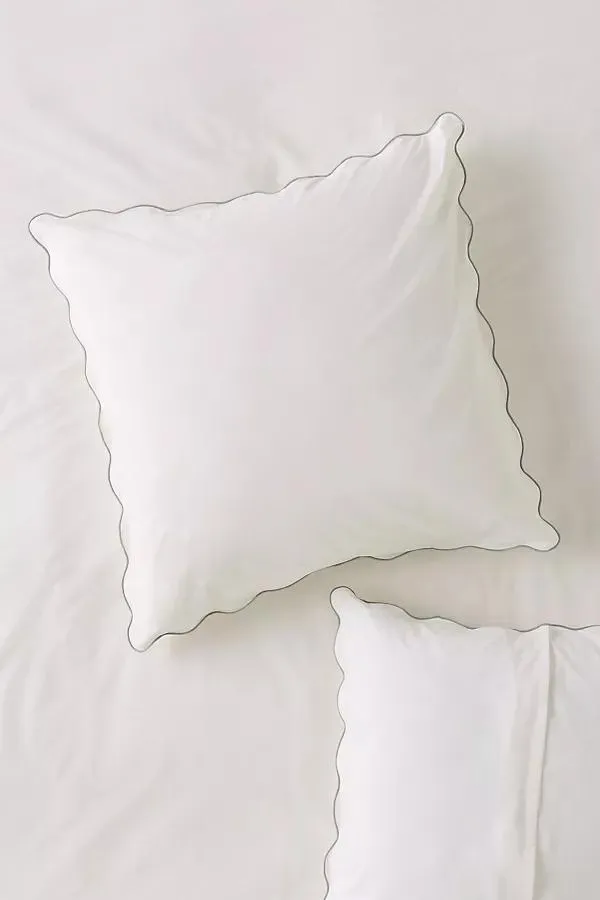 Cotton Marrow Scalloped Edge Euro Sham