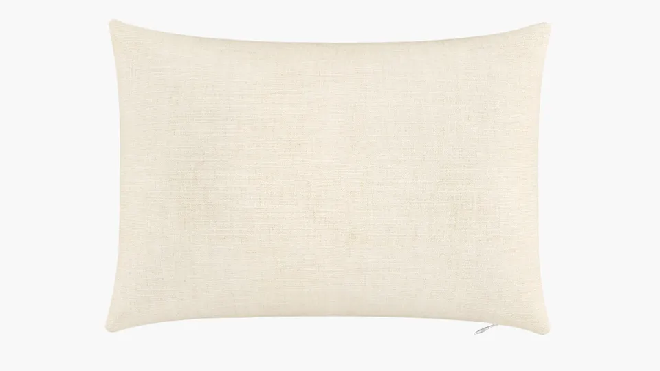 Throw Pillow 14" x 20", Talc Everyday Linen, 14" x 20"