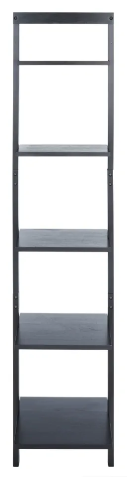 Allaire 5 Tier Leaning Etagere - Black