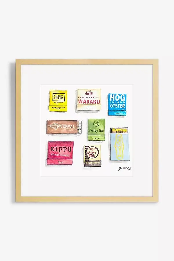 City Matchbook Wall Art