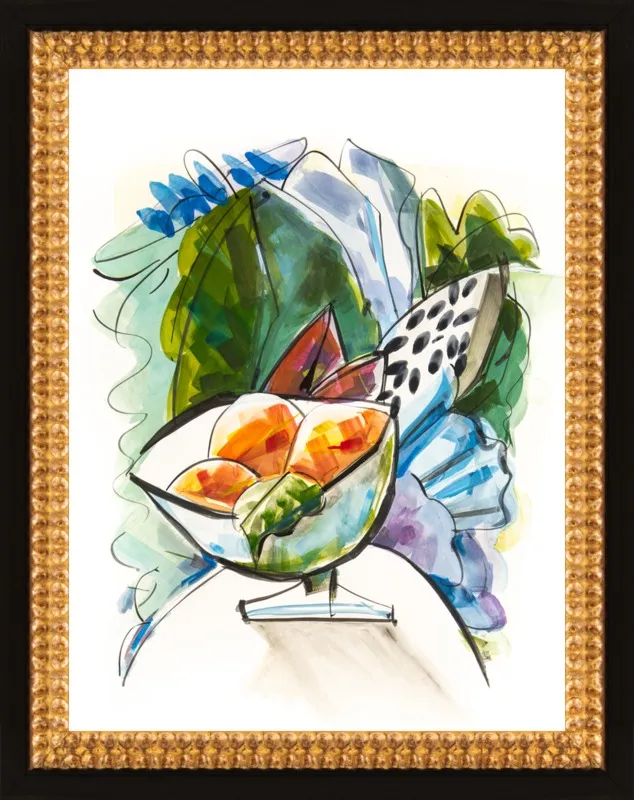 Still life with oranges by Becky Aubry for Artfully Walls