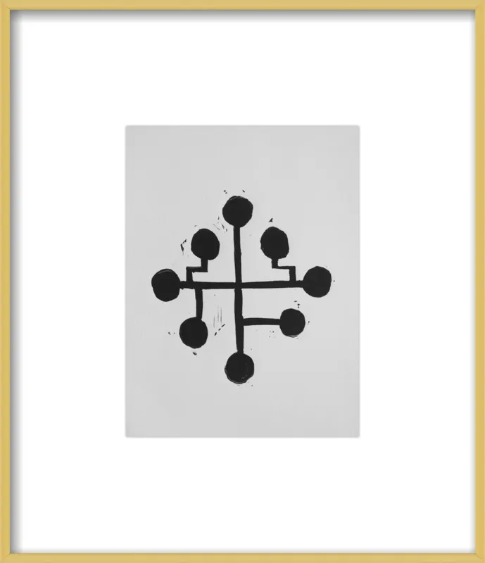 Geometric Midcentury Atomic Print by Stacy Rajab for Artfully Walls