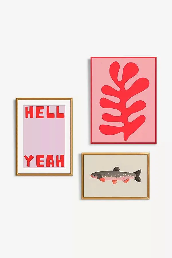 Proud Pink Gallery Wall Art